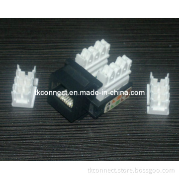 Black Color AMP Cat5e Modular Jack